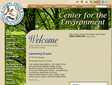 Tablet Screenshot of centerfortheenvironment.org